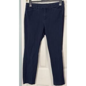 Old Navy Pixie Hi Rise Navy Blue Khaki Pants, Size 12